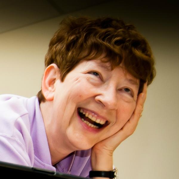 Margaret Burnett in front of a white background