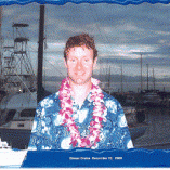 Jeff Kollath in front of ships